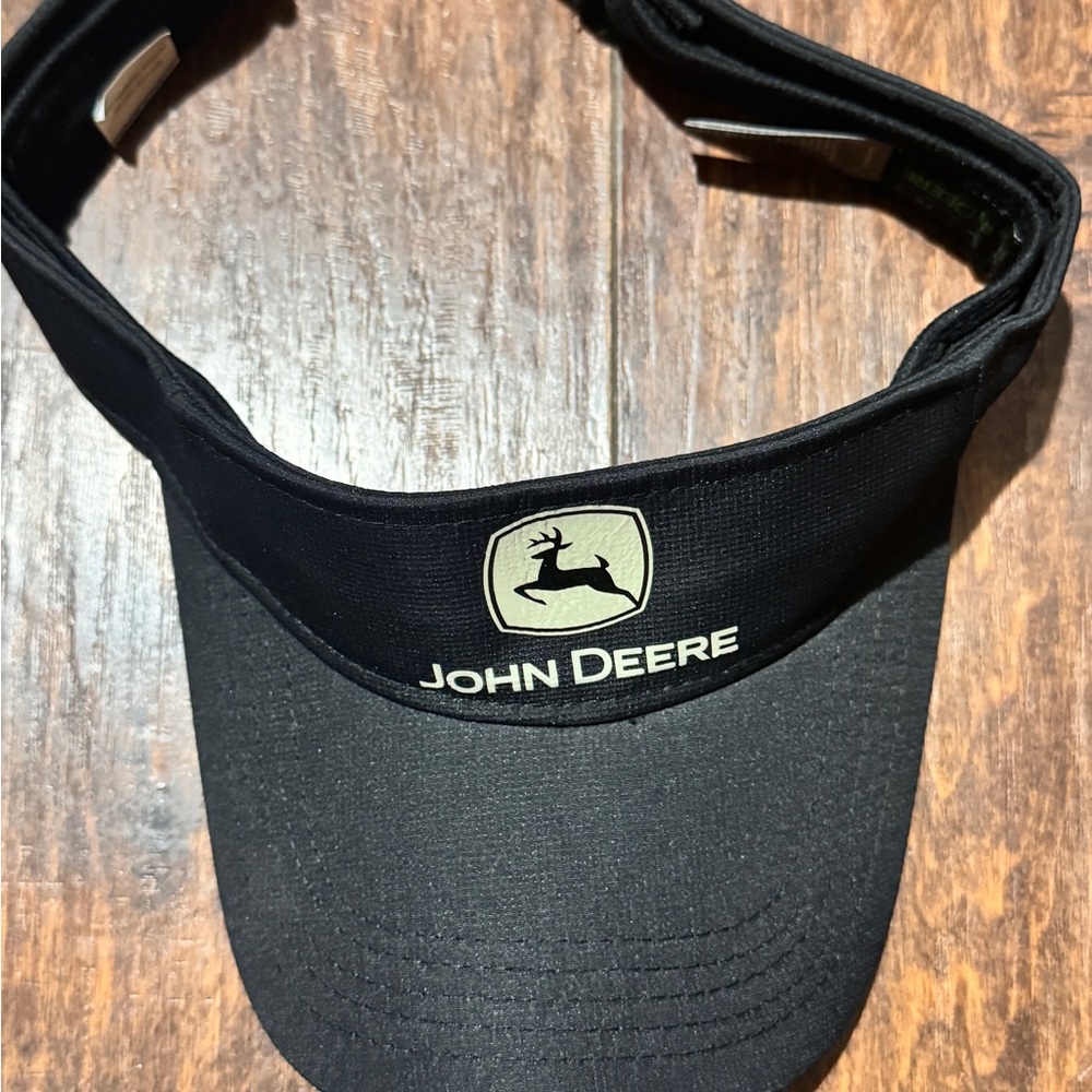 John Deere Black and Gold Logo Visor